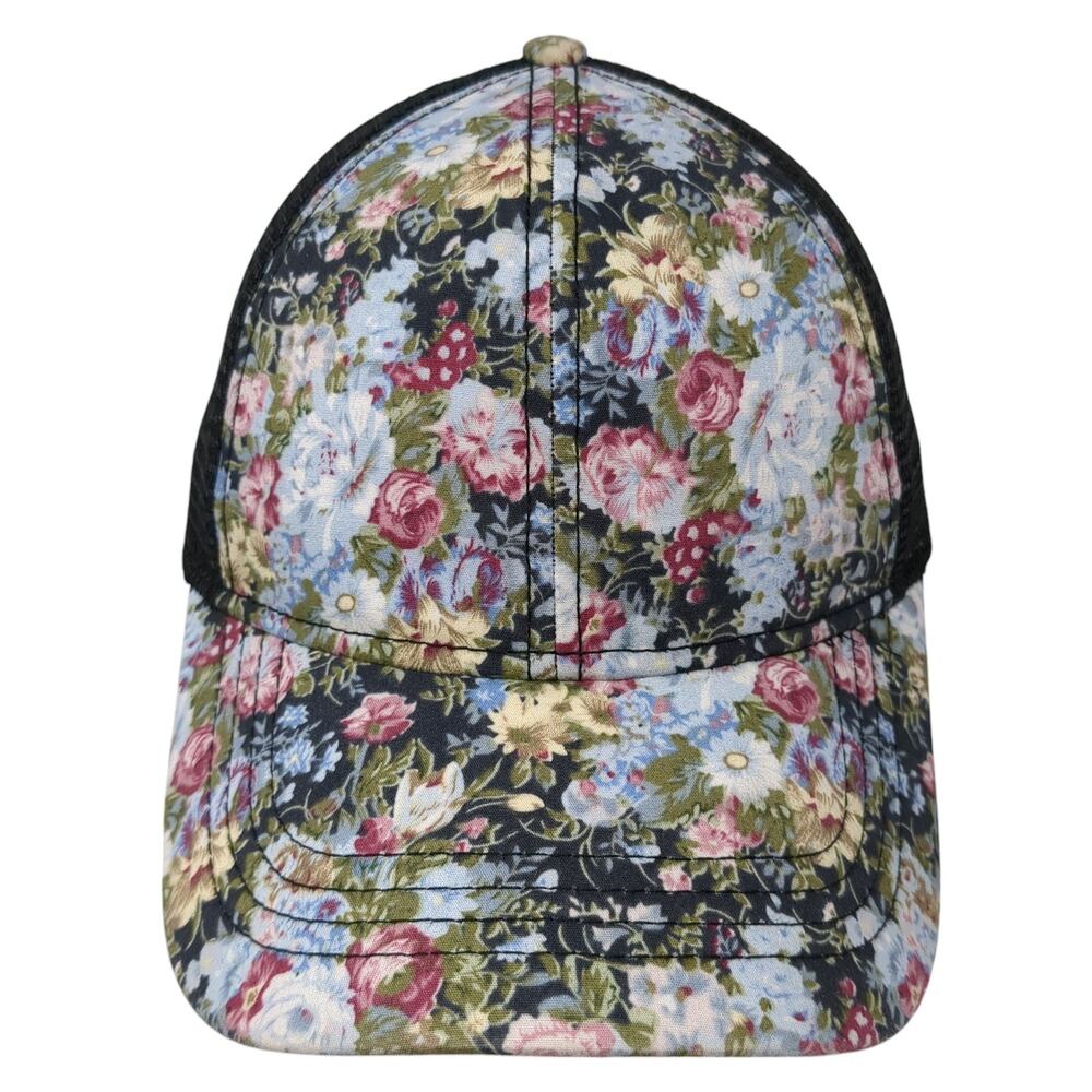 C.C Exclusives Trucker Hat Multicolor One Size Adjustable Floral Mesh Back